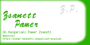 zsanett pamer business card